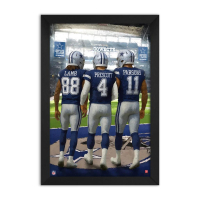 Dak Precott, CeeDee Lamb & Micah Parsons Cowboys Custom Framed Art Print at PristineAuction.com