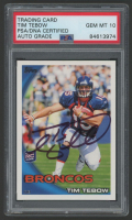 Tim Tebow Signed 2010 Topps #440 RC (PSA | Auto 10) at PristineAuction.com