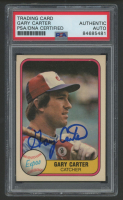 Gary Carter Signed 1981 Fleer #142 (PSA) at PristineAuction.com