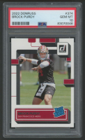 Brock Purdy 2022 Donruss RR #374 RC (PSA 10) at PristineAuction.com