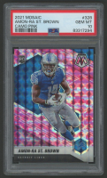Amon-Ra St. Brown 2021 Mosaic Camo Pink #328 (PSA 10) at PristineAuction.com