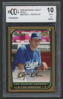 Clayton Kershaw 2008 Bowman Draft Gold #BDP26 (BCCG 10) at PristineAuction.com