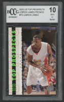 LeBron James 2003 Upper Deck Top Prospects LeBron James Promos #P3 (BCCG 10) at PristineAuction.com