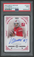 CJ Stroud 2021 Onyx Vintage College Autographs Blue #CACS (PSA 9) at PristineAuction.com