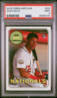 Juan Soto 2018 Topps Heritage #502 RC (PSA 9) at PristineAuction.com