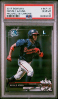 Ronald Acuna 2017 Bowman Chrome Prospects #BCP127 RC (PSA 10) at PristineAuction.com