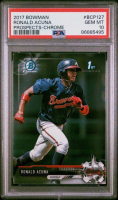 Ronald Acuna 2017 Bowman Chrome Prospects #BCP127 RC (PSA 10) at PristineAuction.com