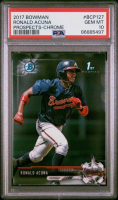 Ronald Acuna 2017 Bowman Chrome Prospects #BCP127 RC (PSA 10) at PristineAuction.com