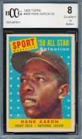 Hank Aaron 1958 Topps #488 AS (BCCG 8) at PristineAuction.com