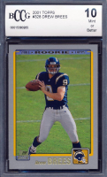 Drew Brees 2001 Topps #328 RC (BCCG 10) at PristineAuction.com