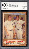 Mickey Mantle / Willie Mays 1962 Topps #18 Managers Dream (BCCG 8) at PristineAuction.com