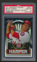 Bryce Harper 2011 Bowman Chrome Bryce Harper Retail Exclusive #BCE1S Silver RC (PSA 10) at PristineAuction.com