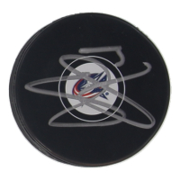 Seth Jones Signed Blue Jackets Logo Hockey Puck (JSA) at PristineAuction.com