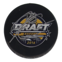 Jakob Chychrun Signed 2016 NHL Draft Logo Hockey Puck (Beckett) at PristineAuction.com
