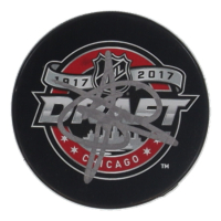 Timothy Lijegren Signed 2017 NHL Draft Logo Hockey Puck (Beckett) at PristineAuction.com