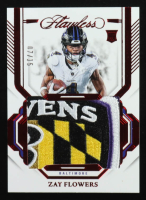 Zay Flowers 2023 Panini Flawless Rookie Patches Ruby #29 #07/15 RC at PristineAuction.com