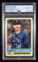 Bryce Miller Signed 2025 Topps Heritage #107 (PSA | Autograph Graded 10) at PristineAuction.com