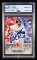 Dustin Pedroia Signed 2018 Topps Opening Day Stars #ODSDP (PSA | Autograph Graded 10) at PristineAuction.com