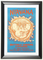 1993 "Nirvana" Oakland Coliseum Concert Custom Framed Poster at PristineAuction.com