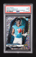 Brian Thomas Jr. 2024 Panini Prizm Rookie Variations No Huddle #8 RC (PSA 9) at PristineAuction.com