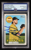 David Peterson Signed 2018 Topps Heritage Minors #12 RC (PSA Authentic) at PristineAuction.com