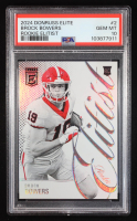 Brock Bowers 2024 Elite Rookie Elitist #2 RC (PSA 10) at PristineAuction.com