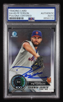 David Peterson Signed 2018 Bowman Chrome Scouts Top 100 #BTP80 RC (PSA Authentic) at PristineAuction.com