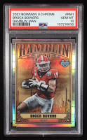 Brock Bowers 2023 Bowman Chrome University Ramblin Man #RM1 RC (PSA 10) at PristineAuction.com