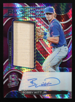 Bobby Witt Jr. 2022 Panini Chronicles Spectra Prospect Jersey Autographs Neon Pink #15 #08/15 at PristineAuction.com