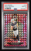 Brock Bowers 2024 Mosaic Camo Pink #313 RC (PSA 10) at PristineAuction.com