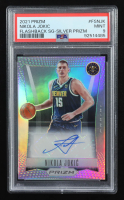 Nikola Jokic 2021-22 Panini Prizm Flashback Signatures Prizms Silver #10 (PSA 9) at PristineAuction.com