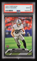 Brock Bowers 2024 Topps Now #7 RC (PSA 10) at PristineAuction.com
