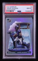 Lamar Jackson 2024 Donruss Downtown! #1 (PSA 10) at PristineAuction.com