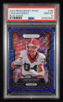 Brock Bowers 2024 Panini Prizm Draft Picks Blue Waves #180 RC (PSA 10) at PristineAuction.com