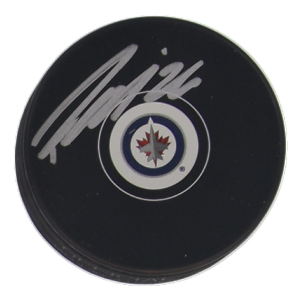 Patrik Laine Signed Jets Logo Hockey Puck (Fanatics) at PristineAuction.com