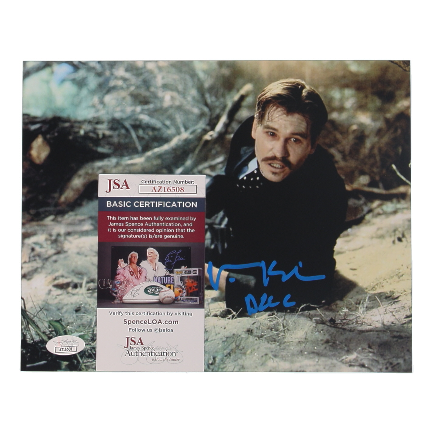 Val Kilmer Signed "Tombstone" 8x10 Photo Inscribed "Doc" (JSA) at PristineAuction.com Val Kilmer Signed "Tombstone" 8x10 Photo Inscribed "Doc" (JSA) at PristineAuction.com