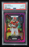 Isiah Pacheco 2023 Panini Prizm Prizms Pink #144 (PSA 10) at PristineAuction.com
