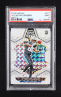 Ja'Tavion Sanders 2024 Panini Mosaic White #377 #21/25 RC (PSA 9) at PristineAuction.com