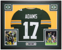Davante Adams Signed Custom Framed Jersey Display (Beckett) at PristineAuction.com