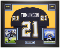 Ladainian Tomlinson Signed Custom Framed Jersey Display (Beckett) at PristineAuction.com