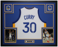 Stephen Curry Signed Custom Framed Jersey Display (JSA) at PristineAuction.com