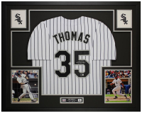 Frank Thomas Signed Custom Framed Jersey Display (Beckett) at PristineAuction.com