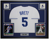 George Brett Signed Custom Framed Jersey Display (JSA) at PristineAuction.com