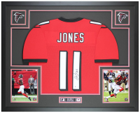 Julio Jones Signed Custom Framed Jersey Display (Beckett) at PristineAuction.com