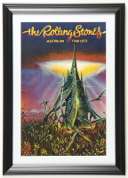1973 "The Rolling Stones" Australian Tour Custom Framed Poster at PristineAuction.com