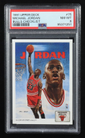 Michael Jordan 1991-92 Upper Deck Checklist #75 (PSA 8) at PristineAuction.com