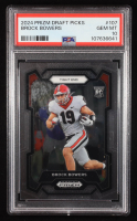 Brock Bowers 2024 Panini Prizm Draft Picks #107 RC (PSA 10) at PristineAuction.com