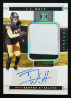 T.J. Watt 2022 Panini Impeccable Immense Patch Autographs Silver #7 #20/25 at PristineAuction.com