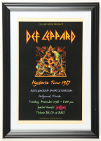 1987 "Def Leppard" Hollywood Florida Concert Custom Framed Poster at PristineAuction.com