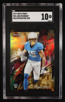 Ladd McConkey 2024 Finest Gold Geometric Refractors #86 RC #2/50 (SGC 10) at PristineAuction.com